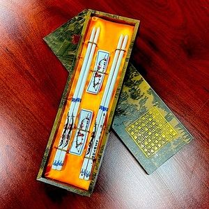 Cherry Blossom Chopstick Set for Two